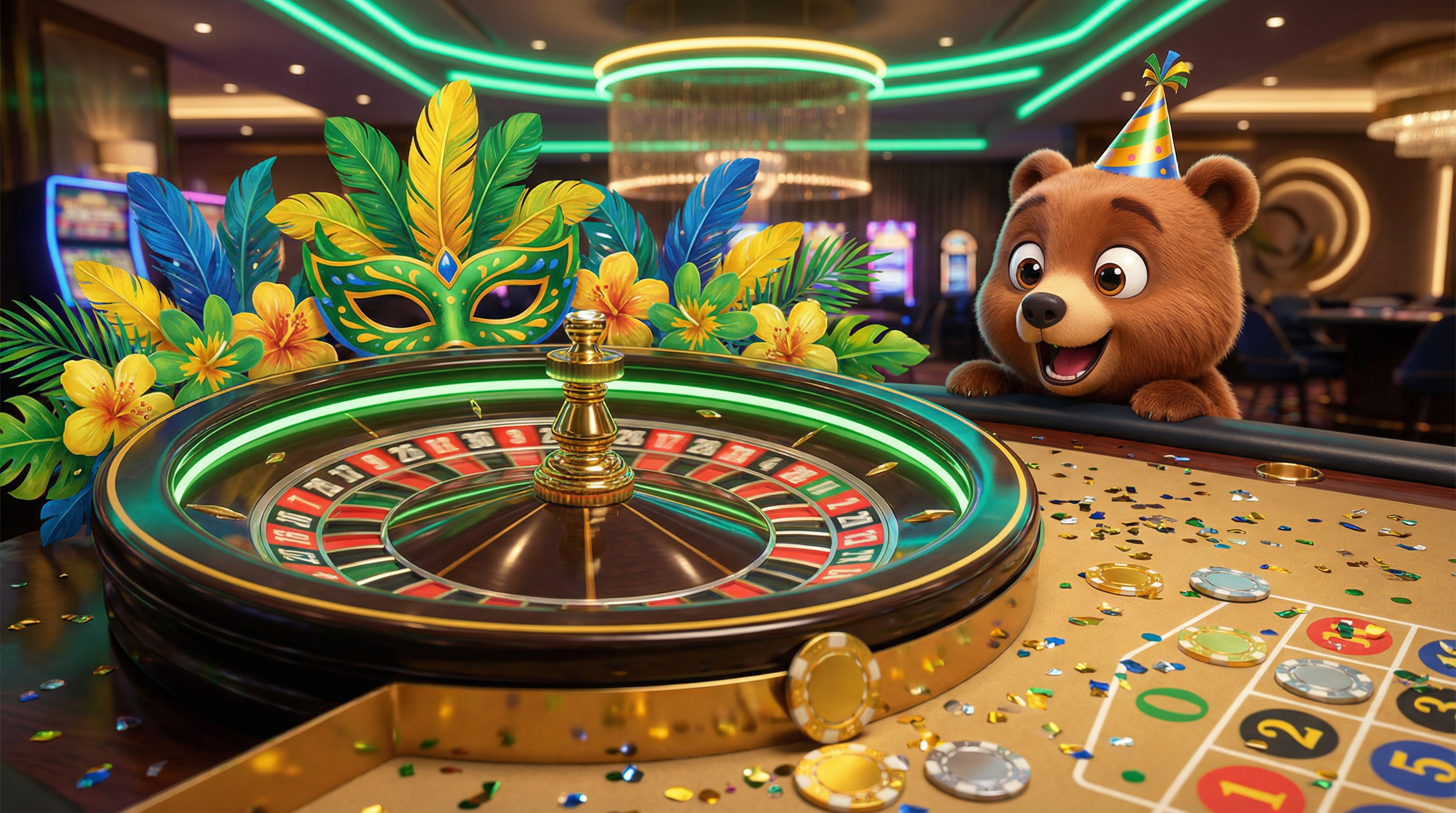 Roleta lottubet estilo carnaval brasileiro